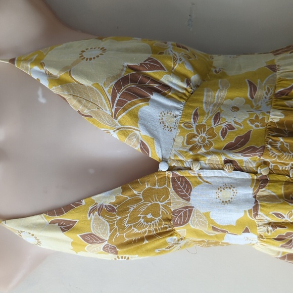 Abercrombie + Fitch Linen Blend Button Front Maxi Dress ST - Picture 7 of 15